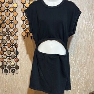 aerie Black Cutout Mini Dress